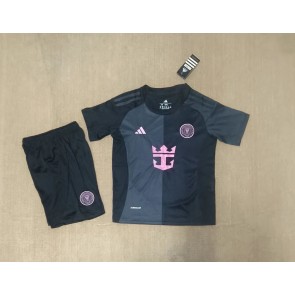Inter Miami Venkovní dres komplet pro Děti 2025-26 Krátkým Rukávem (+ Krátké kalhoty)