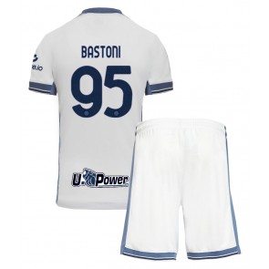 Inter Milan Alessandro Bastoni #95 Venkovní dres komplet pro Děti 2024-25 Krátkým Rukávem (+ Krátké kalhoty)