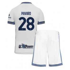 Inter Milan Benjamin Pavard #28 Venkovní dres komplet pro Děti 2024-25 Krátkým Rukávem (+ Krátké kalhoty)