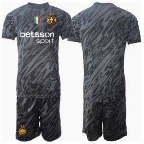 Inter Milan Brankář Alternativní dres komplet pro Děti 2024-25 Krátkým Rukávem (+ Krátké kalhoty)