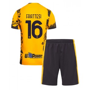 Inter Milan Davide Frattesi #16 Alternativní dres komplet pro Děti 2024-25 Krátkým Rukávem (+ Krátké kalhoty)