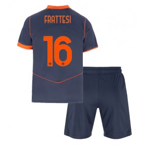 Inter Milan Davide Frattesi #16 Alternativní dres komplet pro Děti 2025-26 Krátkým Rukávem (+ Krátké kalhoty)