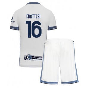 Inter Milan Davide Frattesi #16 Venkovní dres komplet pro Děti 2024-25 Krátkým Rukávem (+ Krátké kalhoty)