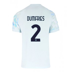 Inter Milan Denzel Dumfries #2 Venkovní Dres 2025-26 Krátkým Rukávem Inter Milan Denzel Dumfries #2 Venkovní Dres 2025-26 Krátkým Rukávem
