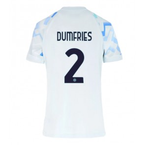 Inter Milan Denzel Dumfries #2 Venkovní Dres pro Dámy 2025-26 Krátkým Rukávem