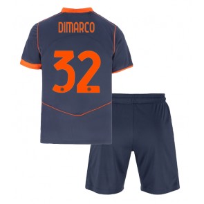 Inter Milan Federico Dimarco #32 Alternativní dres komplet pro Děti 2025-26 Krátkým Rukávem (+ Krátké kalhoty)