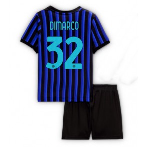 Inter Milan Federico Dimarco #32 Domácí dres komplet pro Děti 2025-26 Krátkým Rukávem (+ Krátké kalhoty)