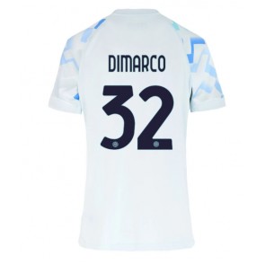 Inter Milan Federico Dimarco #32 Venkovní Dres pro Dámy 2025-26 Krátkým Rukávem Inter Milan Federico Dimarco #32 Venkovní Dres pro Dámy 2025-26 Krátkým Rukávem