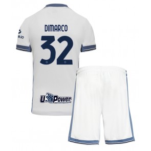 Inter Milan Federico Dimarco #32 Venkovní dres komplet pro Děti 2024-25 Krátkým Rukávem (+ Krátké kalhoty)