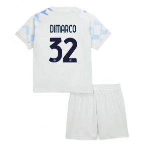 Inter Milan Federico Dimarco #32 Venkovní dres komplet pro Děti 2025-26 Krátkým Rukávem (+ Krátké kalhoty)