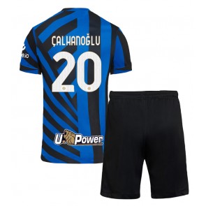 Inter Milan Hakan Calhanoglu #20 Domácí dres komplet pro Děti 2024-25 Krátkým Rukávem (+ Krátké kalhoty)