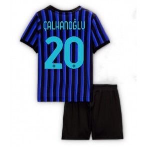 Inter Milan Hakan Calhanoglu #20 Domácí dres komplet pro Děti 2025-26 Krátkým Rukávem (+ Krátké kalhoty)