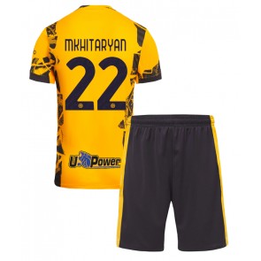 Inter Milan Henrikh Mkhitaryan #22 Alternativní dres komplet pro Děti 2024-25 Krátkým Rukávem (+ Krátké kalhoty)