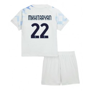 Inter Milan Henrikh Mkhitaryan #22 Venkovní dres komplet pro Děti 2025-26 Krátkým Rukávem (+ Krátké kalhoty)