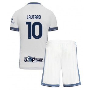 Inter Milan Lautaro Martinez #10 Venkovní dres komplet pro Děti 2024-25 Krátkým Rukávem (+ Krátké kalhoty)
