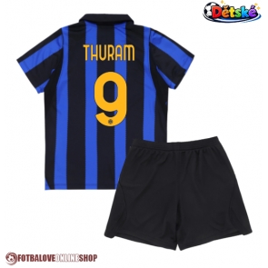 Inter Milan Marcus Thuram #9 Domácí dres komplet pro Děti 2026-27 Krátkým Rukávem (+ Krátké kalhoty)