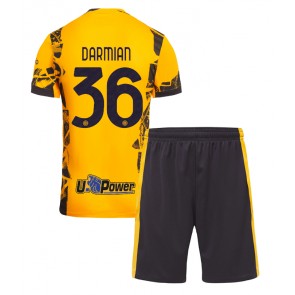 Inter Milan Matteo Darmian #36 Alternativní dres komplet pro Děti 2024-25 Krátkým Rukávem (+ Krátké kalhoty)