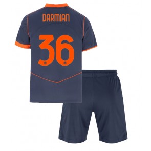 Inter Milan Matteo Darmian #36 Alternativní dres komplet pro Děti 2025-26 Krátkým Rukávem (+ Krátké kalhoty)
