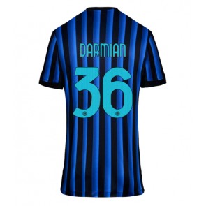 Inter Milan Matteo Darmian #36 Domácí Dres pro Dámy 2025-26 Krátkým Rukávem Inter Milan Matteo Darmian #36 Domácí Dres pro Dámy 2025-26 Krátkým Rukávem