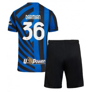Inter Milan Matteo Darmian #36 Domácí dres komplet pro Děti 2024-25 Krátkým Rukávem (+ Krátké kalhoty)