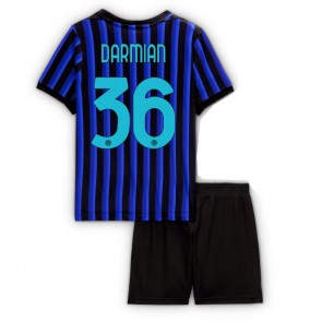 Inter Milan Matteo Darmian #36 Domácí dres komplet pro Děti 2025-26 Krátkým Rukávem (+ Krátké kalhoty)