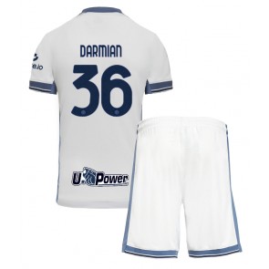 Inter Milan Matteo Darmian #36 Venkovní dres komplet pro Děti 2024-25 Krátkým Rukávem (+ Krátké kalhoty)