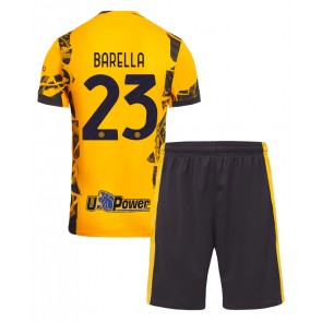 Inter Milan Nicolo Barella #23 Alternativní dres komplet pro Děti 2024-25 Krátkým Rukávem (+ Krátké kalhoty)