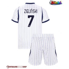 Inter Milan Piotr Zielinski #7 Venkovní dres komplet pro Děti 2026-27 Krátkým Rukávem (+ Krátké kalhoty)
