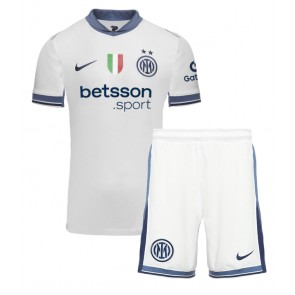 Inter Milan Venkovní dres komplet pro Děti 2024-25 Krátkým Rukávem (+ Krátké kalhoty)