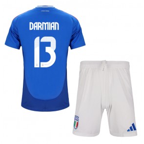 Itálie Matteo Darmian #13 Domácí dres komplet pro Děti ME 2024 Krátkým Rukávem (+ Krátké kalhoty)