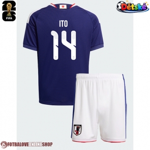 Japonsko Junya Ito #14 Domácí dres komplet pro Děti MS 2026 Krátkým Rukávem (+ Krátké kalhoty)