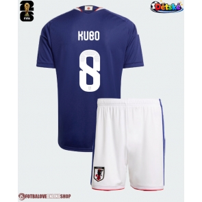 Japonsko Takefusa Kubo #8 Domácí dres komplet pro Děti MS 2026 Krátkým Rukávem (+ Krátké kalhoty)