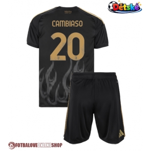 Juventus Andrea Cambiaso #20 Alternativní dres komplet pro Děti 2026-27 Krátkým Rukávem (+ Krátké kalhoty)