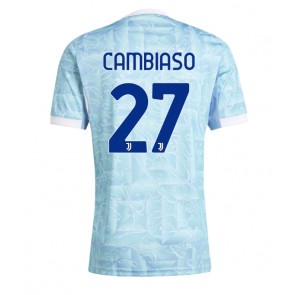 Juventus Andrea Cambiaso #27 Venkovní Dres 2025-26 Krátkým Rukávem