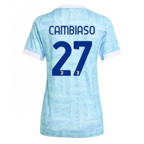 Juventus Andrea Cambiaso #27 Venkovní Dres pro Dámy 2025-26 Krátkým Rukávem