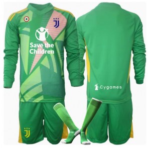 Juventus Brankář Venkovní dres komplet pro Děti 2024-25 Dlouhým Rukávem (+ Krátké kalhoty)