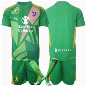 Juventus Brankář Venkovní dres komplet pro Děti 2024-25 Krátkým Rukávem (+ Krátké kalhoty)