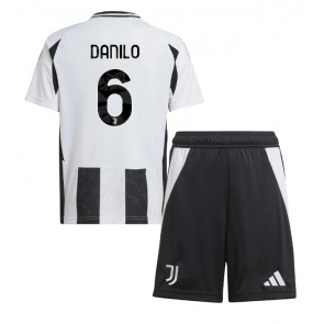 Juventus Danilo Luiz #6 Domácí dres komplet pro Děti 2024-25 Krátkým Rukávem (+ Krátké kalhoty)