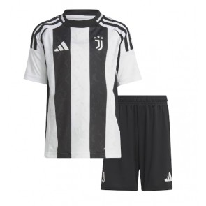 Juventus Domácí dres komplet pro Děti 2024-25 Krátkým Rukávem (+ Krátké kalhoty)