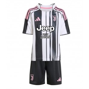 Juventus Domácí dres komplet pro Děti 2025-26 Krátkým Rukávem (+ Krátké kalhoty)