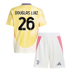 Juventus Douglas Luiz #26 Venkovní dres komplet pro Děti 2024-25 Krátkým Rukávem (+ Krátké kalhoty)