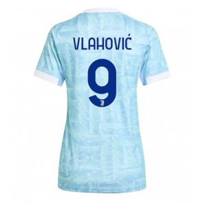 Juventus Dusan Vlahovic #9 Venkovní Dres pro Dámy 2025-26 Krátkým Rukávem