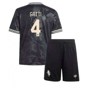Juventus Federico Gatti #4 Alternativní dres komplet pro Děti 2025-26 Krátkým Rukávem (+ Krátké kalhoty)