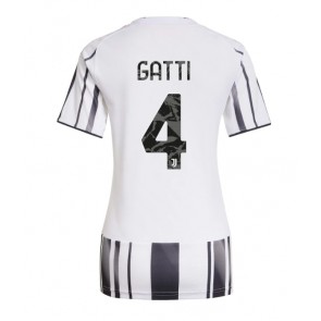 Juventus Federico Gatti #4 Domácí Dres pro Dámy 2025-26 Krátkým Rukávem