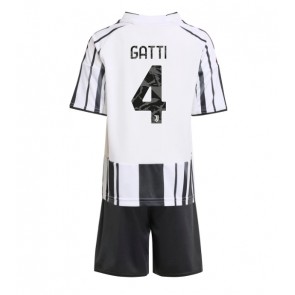 Juventus Federico Gatti #4 Domácí dres komplet pro Děti 2025-26 Krátkým Rukávem (+ Krátké kalhoty)
