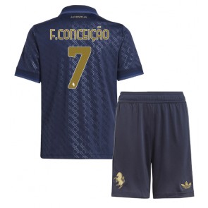 Juventus Francisco Conceicao #7 Alternativní dres komplet pro Děti 2024-25 Krátkým Rukávem (+ Krátké kalhoty)