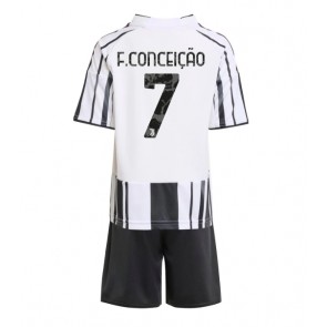 Juventus Francisco Conceicao #7 Domácí dres komplet pro Děti 2025-26 Krátkým Rukávem (+ Krátké kalhoty)