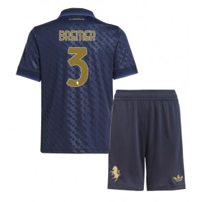 Juventus Gleison Bremer #3 Alternativní dres komplet pro Děti 2024-25 Krátkým Rukávem (+ Krátké kalhoty)