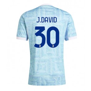 Juventus Jonathan David #30 Venkovní Dres 2025-26 Krátkým Rukávem Juventus Jonathan David #30 Venkovní Dres 2025-26 Krátkým Rukávem