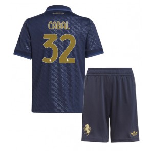 Juventus Juan Cabal #32 Alternativní dres komplet pro Děti 2024-25 Krátkým Rukávem (+ Krátké kalhoty)